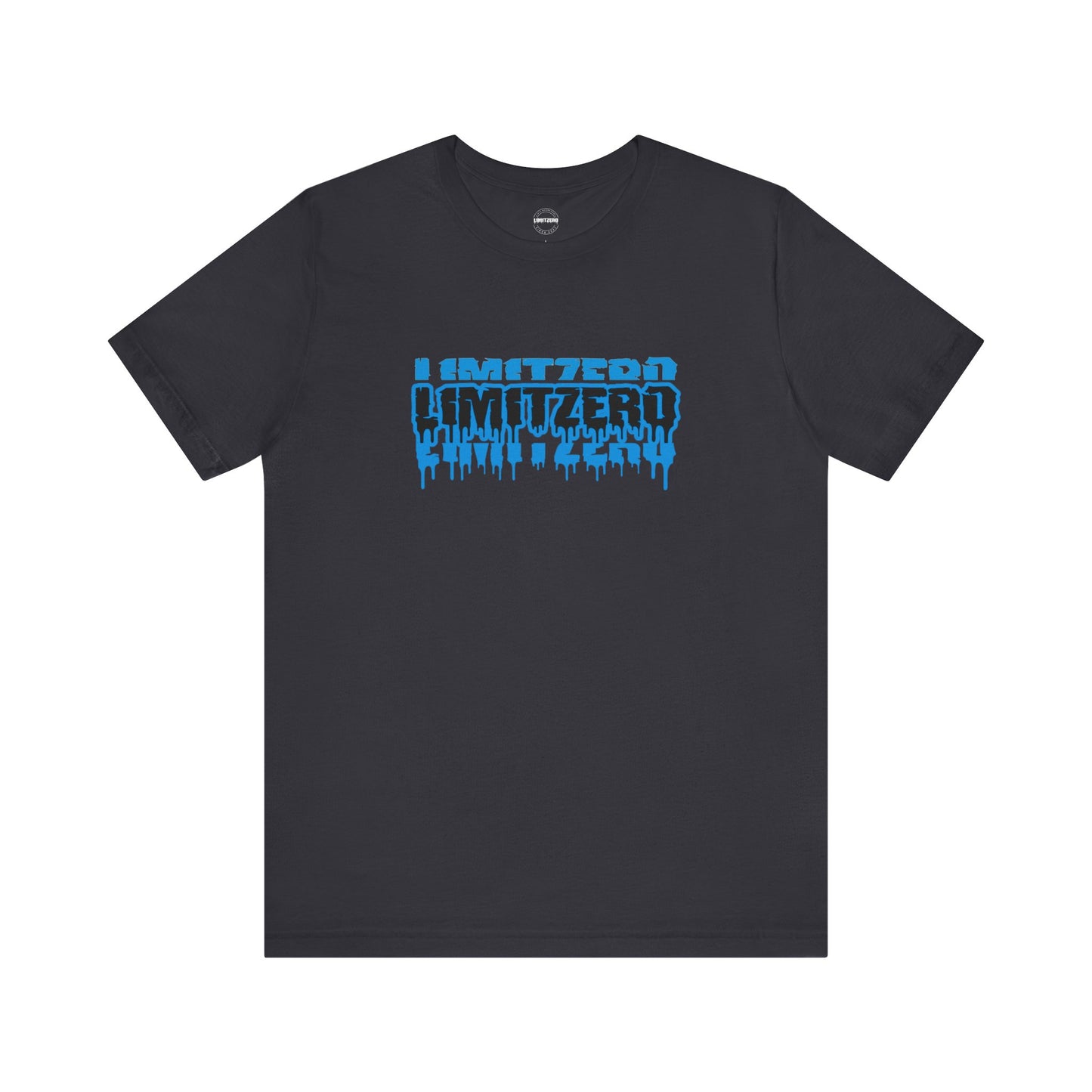 LimitZero Front New Era Brok3n Blue Logo Unisex Tee