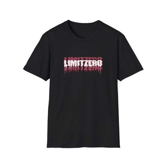 LimitZero Front New Era Glitch Maroon Logo Tee