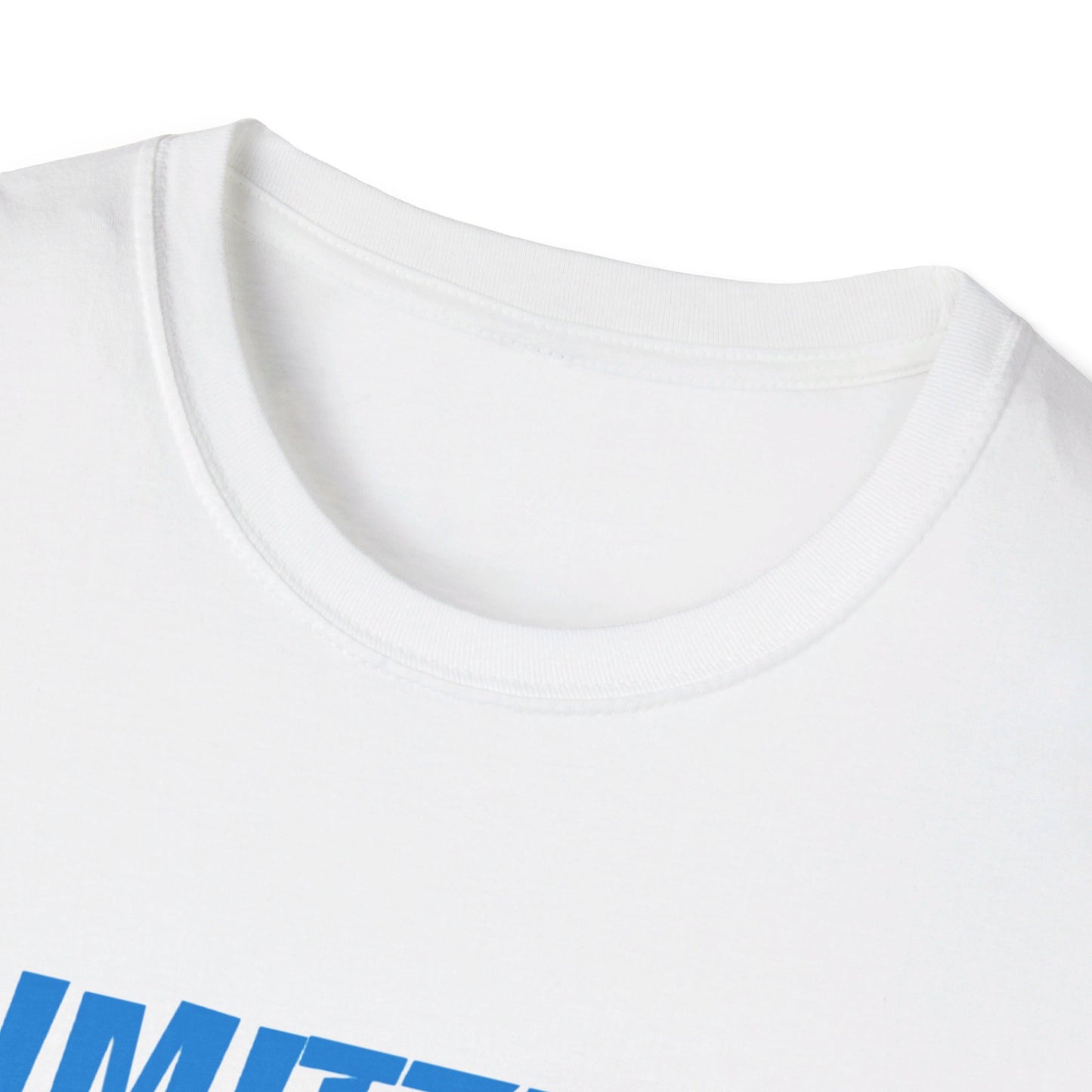 LimitZero Front Blue Curved Drip Logo Tee