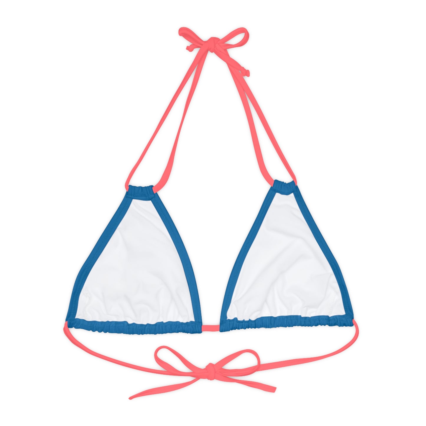 LimitZero Blue Strappy Triangle Bikini Top