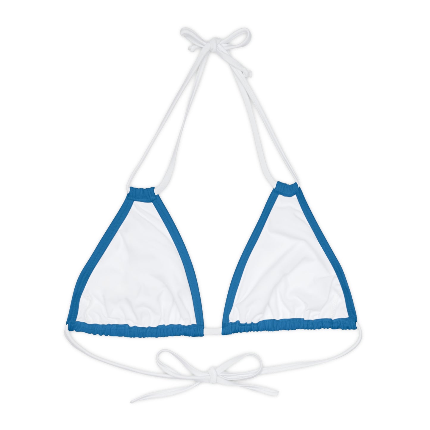 LimitZero Blue Strappy Triangle Bikini Top