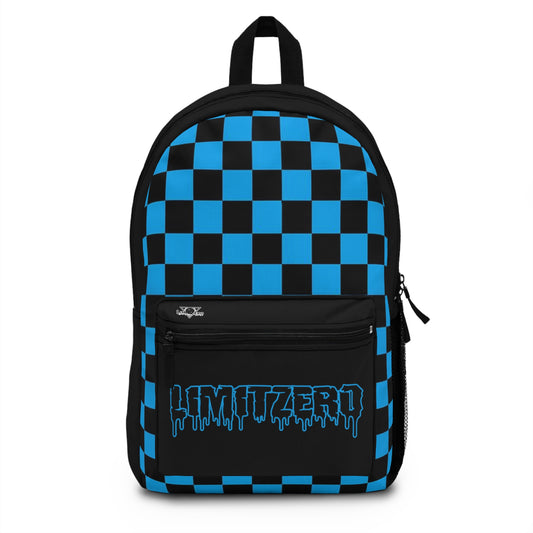 LimitZero Blue New Era chequered Backpack