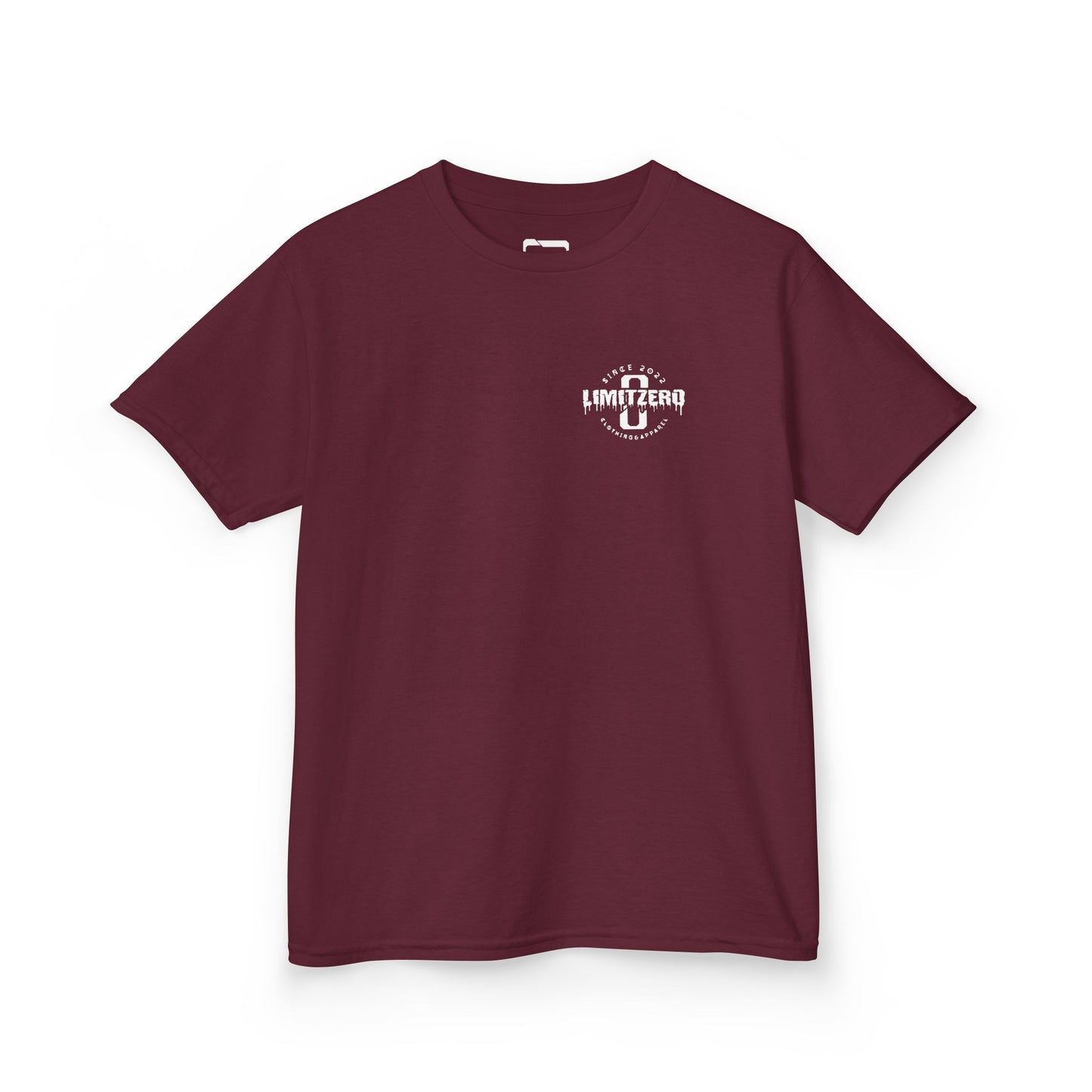 LimitZero Kids Heavy Cotton™ Maroon/White-JS Tee (EU)