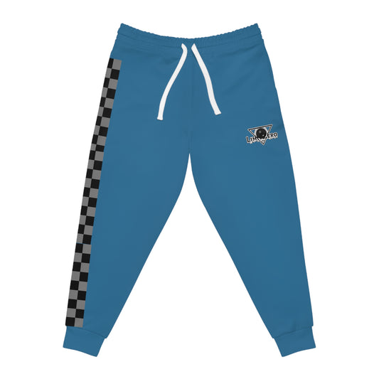 LimitZero Dark Blue Unisex Checkered Sweatpants