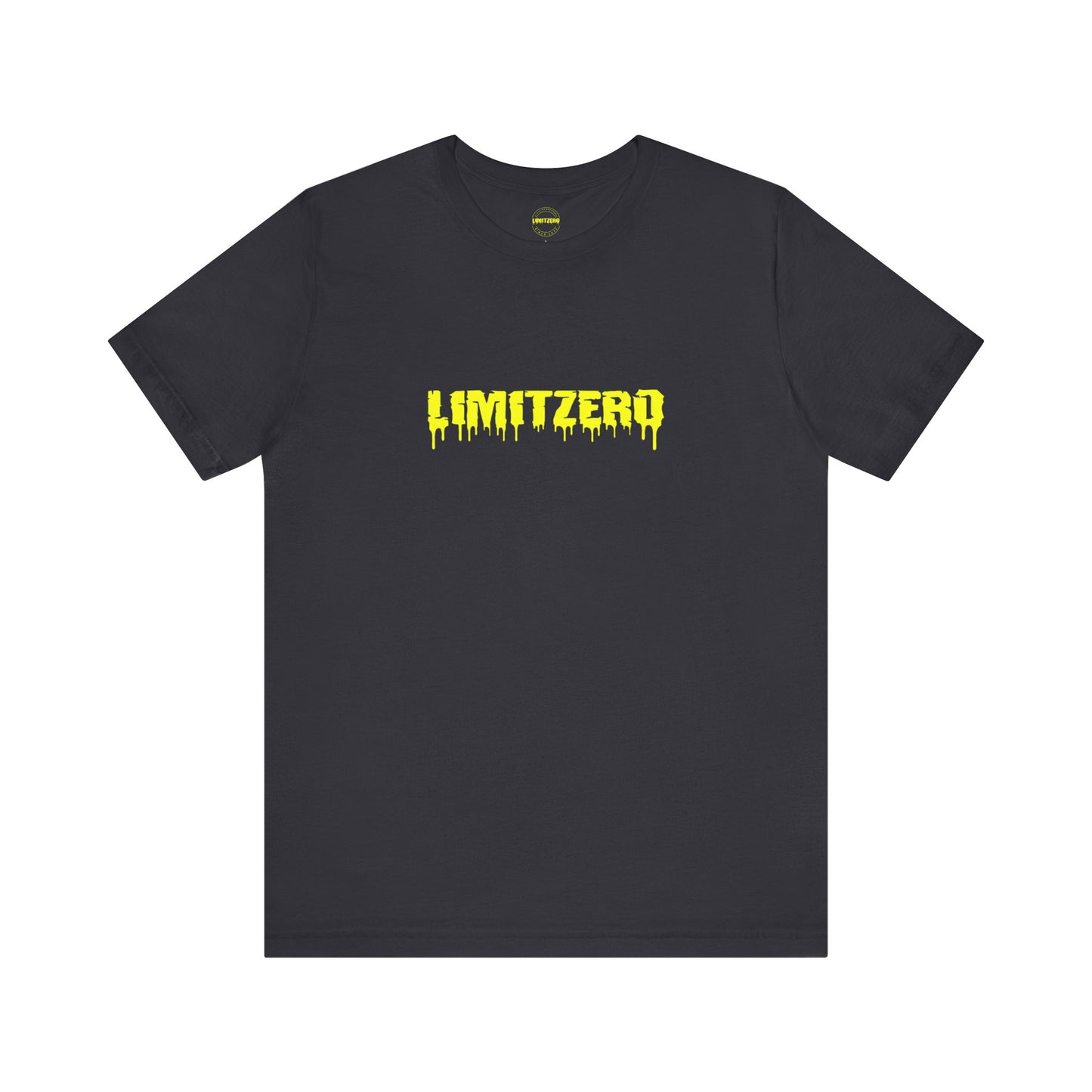 LimitZero Front New Era Yellow Curved Drip Logo Tee