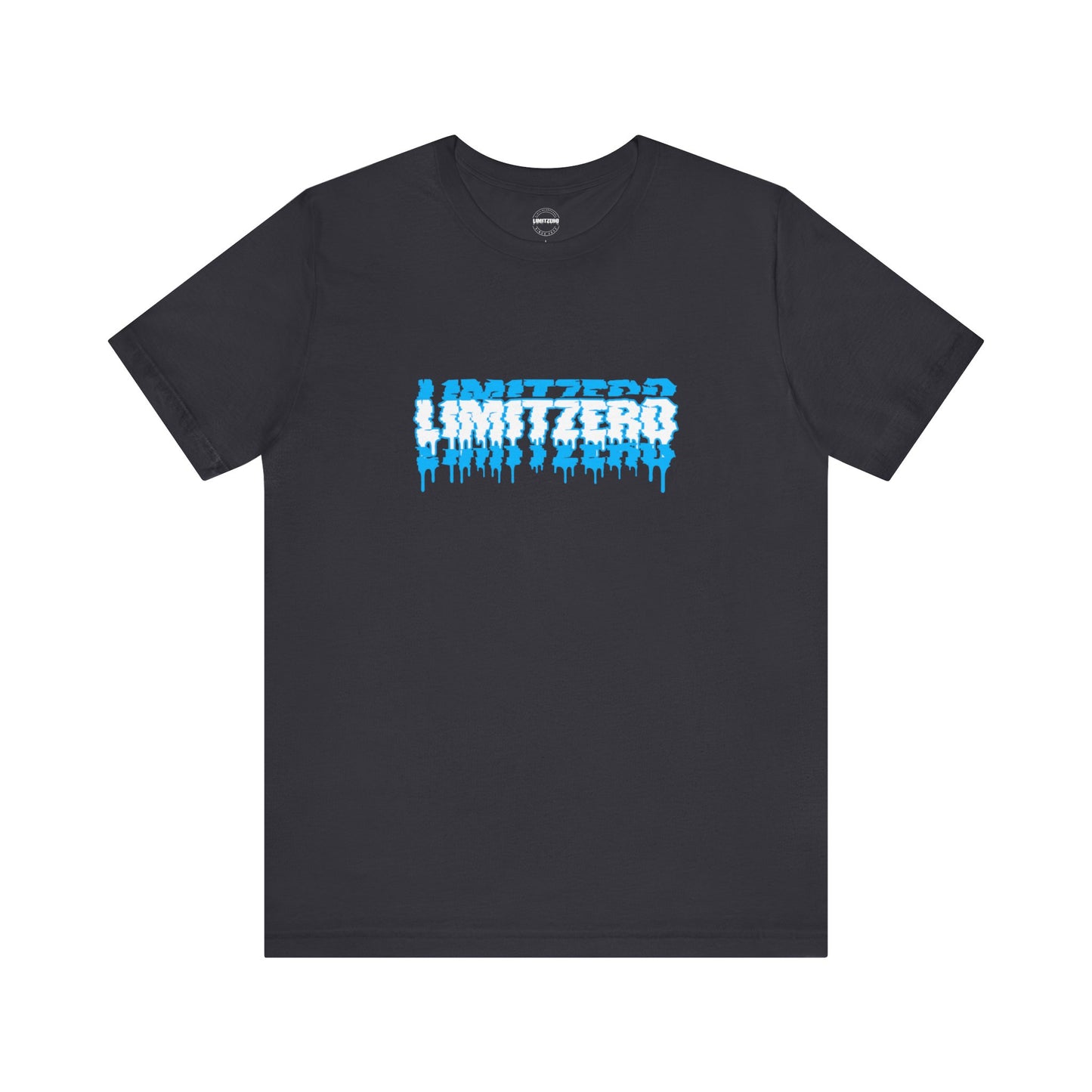 LimitZero Front New Era Glitch Blue Logo Tee