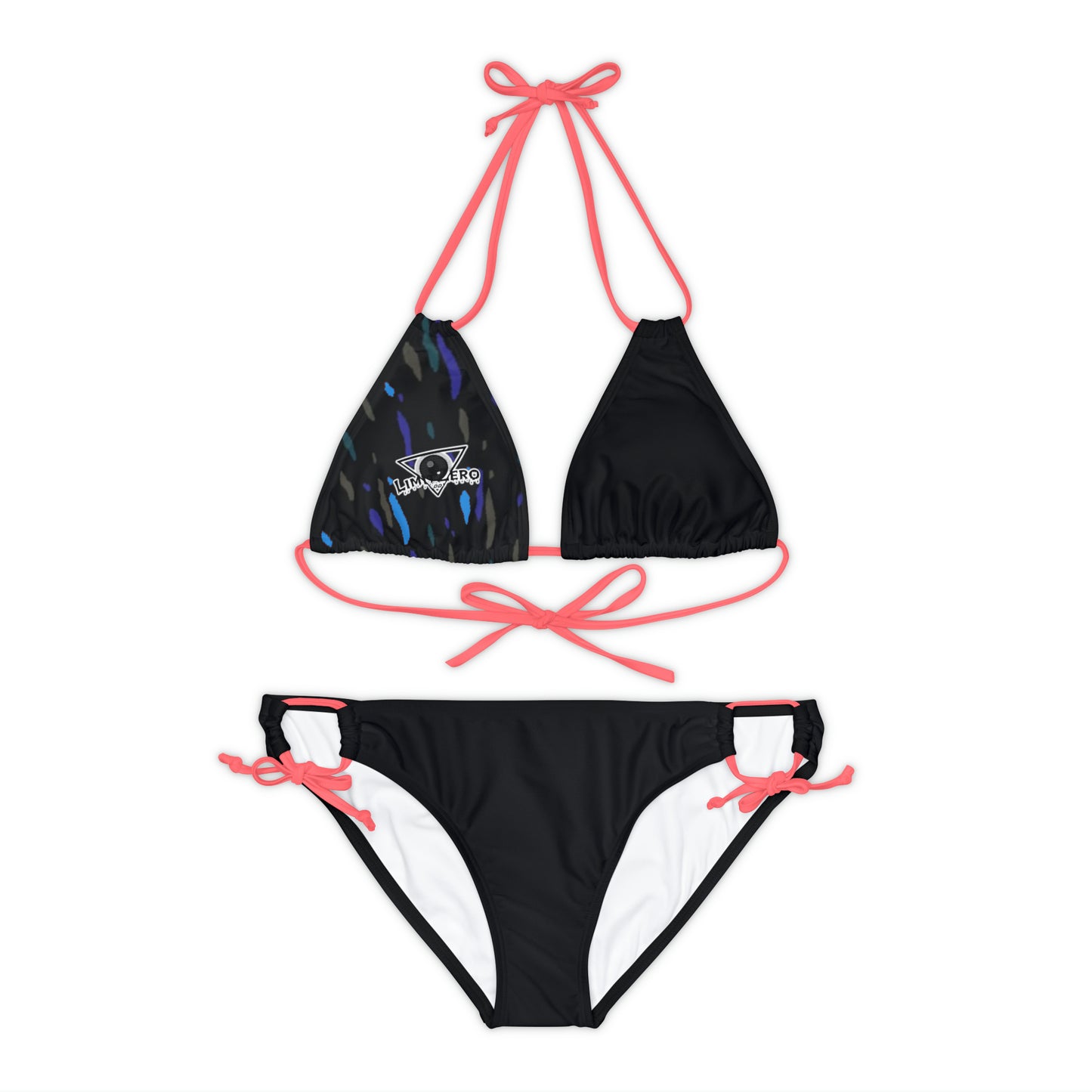 LimitZero Strap Bikini Set (Plain Bottom)