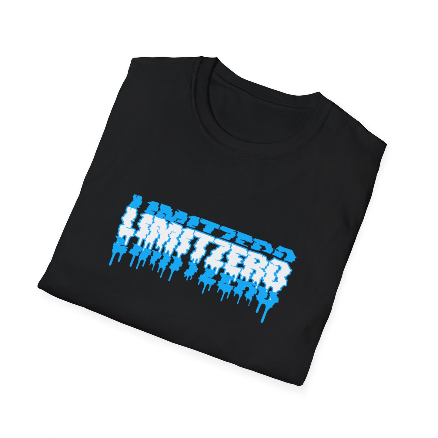 LimitZero Front New Era Glitch Blue Logo Tee