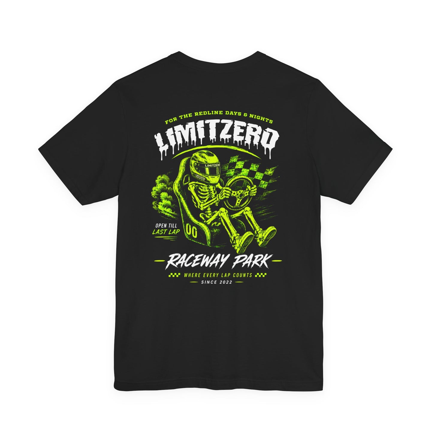LimitZero Raceway Souvenir Lime Unisex T