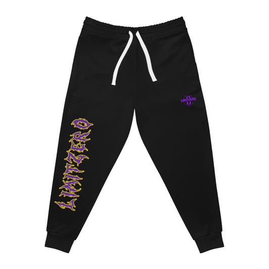 LimitZero Unisex Purple&Gold Sweatpants