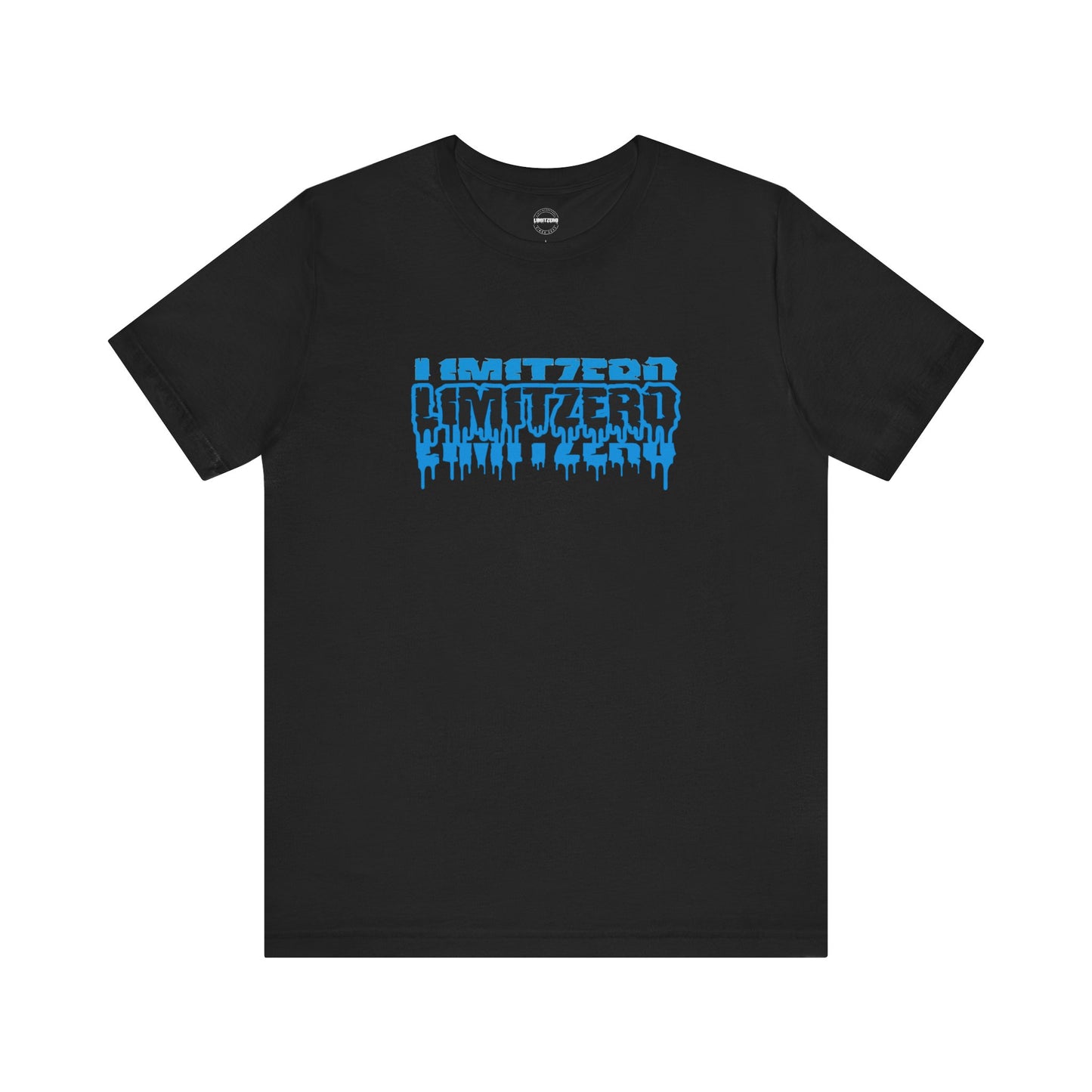 LimitZero Front New Era Brok3n Blue Logo Unisex Tee