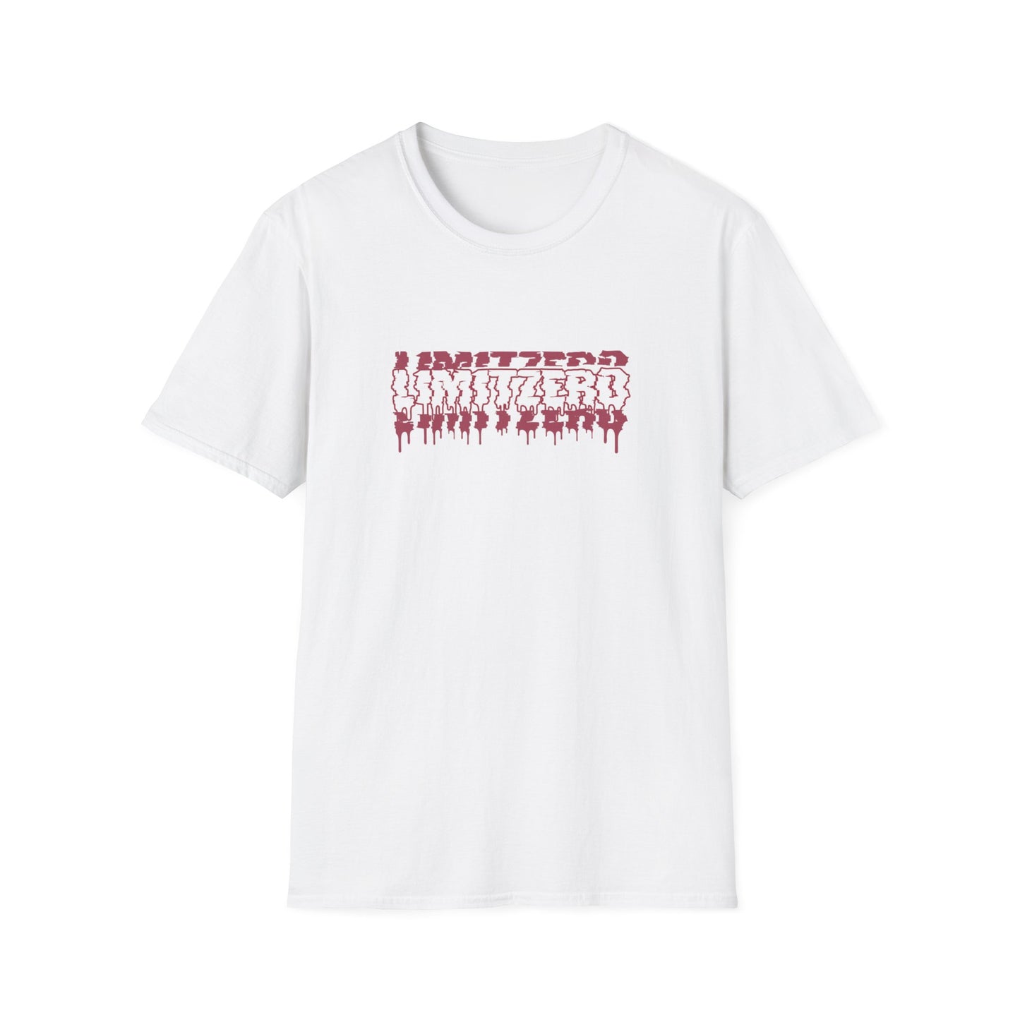 LimitZero Front New Era Glitch Maroon Logo Tee