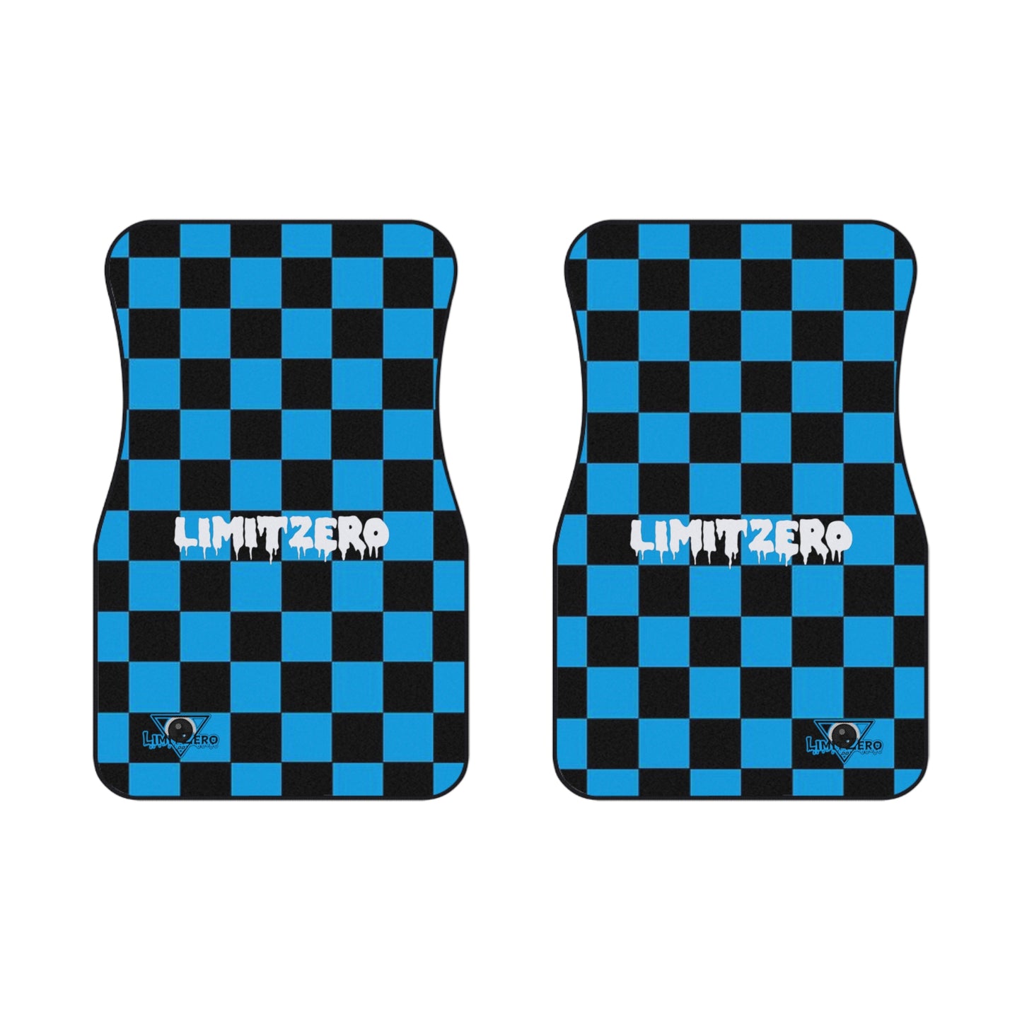 LimitZero Checkered Car Mats (2x Front)