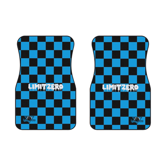 LimitZero Checkered Car Mats (2x Front)