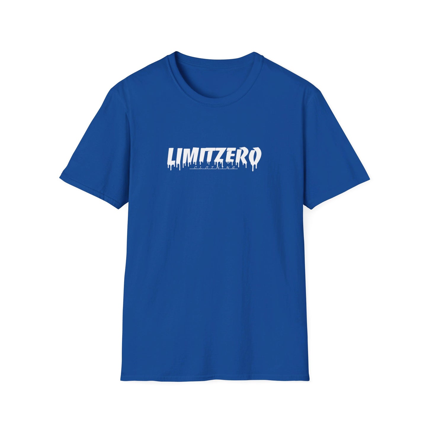 LimitZero Front White Curved Drip Logo Tee