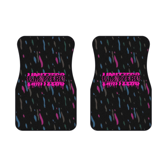 LimitZero Pink Confetti Car Mats (2x Front)