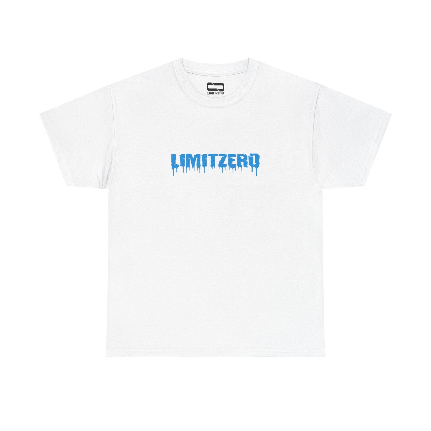 LimitZero Blue on White Unisex Heavy Cotton Tee