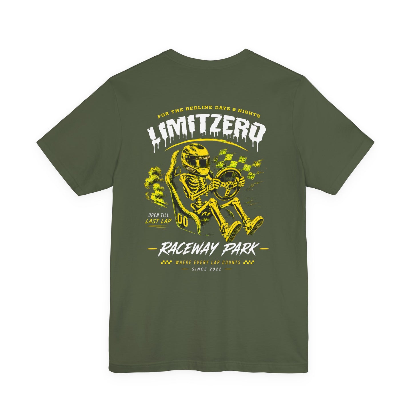LimitZero Raceway Souvenir GldnGrn Unisex T