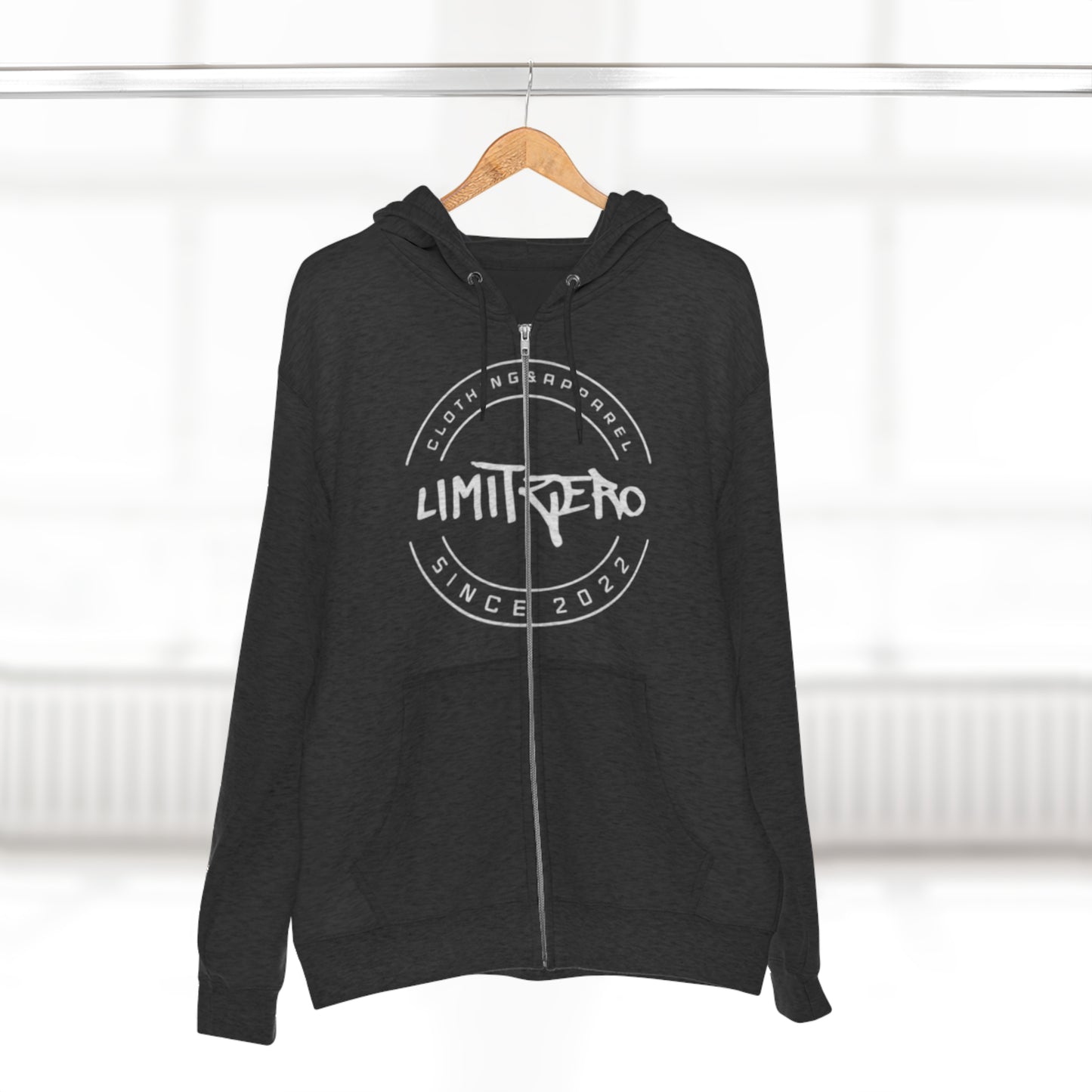 LimitZero Logo V3 Unisex Zip Hoodie (DTG)