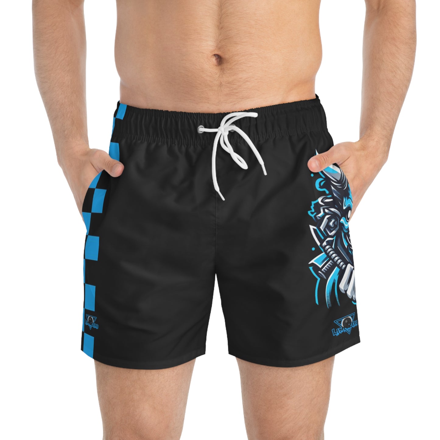 LimitZero Blue hannya Surf Shorts