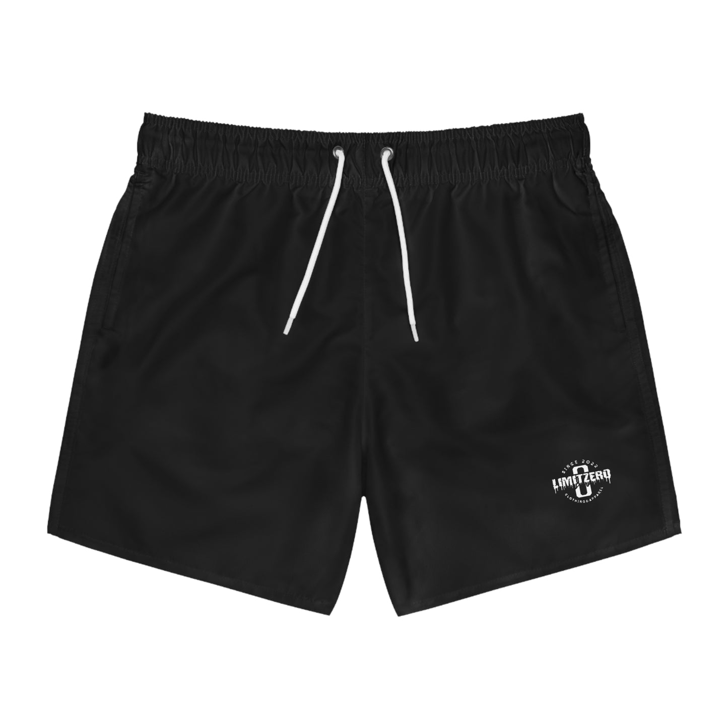 LimitZero Plain Logo Surf Shorts with Graffiti Pockets