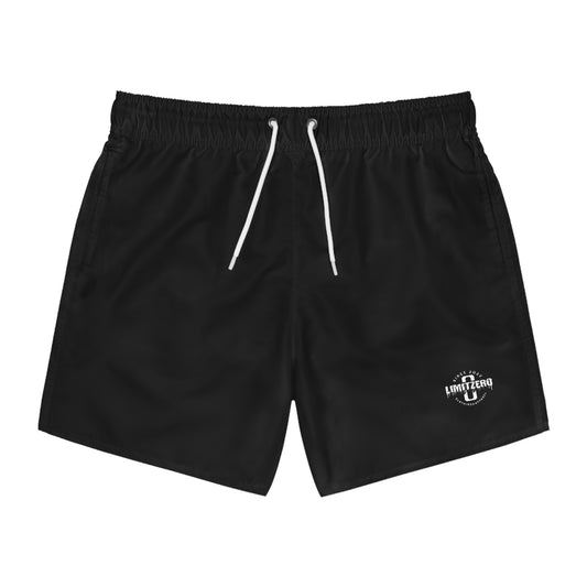 LimitZero Plain Logo Surf Shorts with Graffiti Pockets