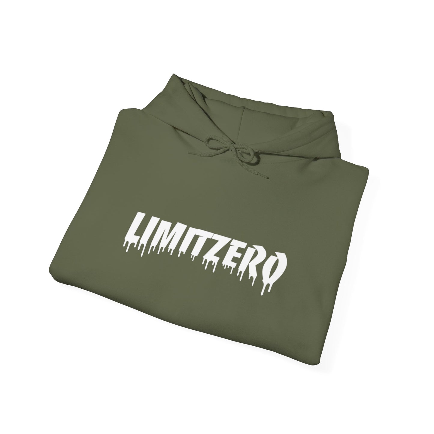 LimitZero Front Curved Drip Logo Unisex Heavy Blend™ Hoodie