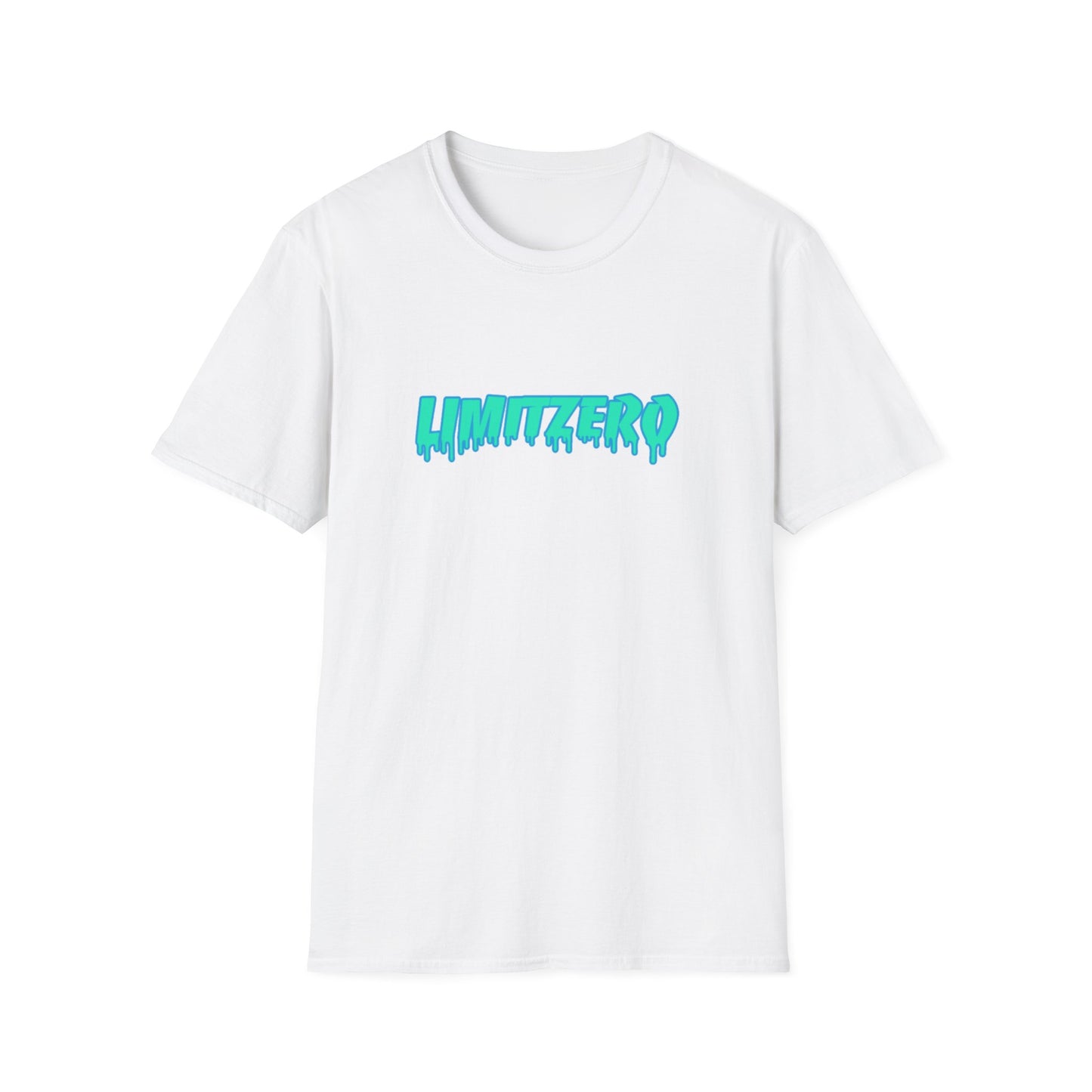 LimitZero Front Teal/Blue Curved Drip Logo Tee