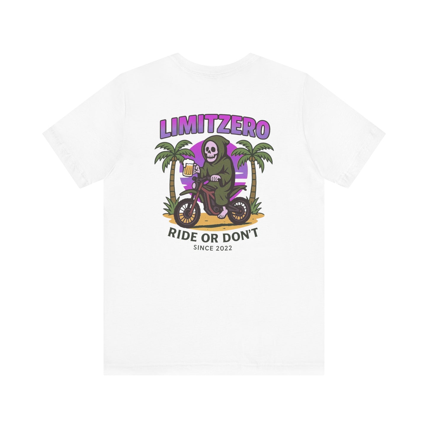 LimitZero R1d3 or d0nt White Unisex T
