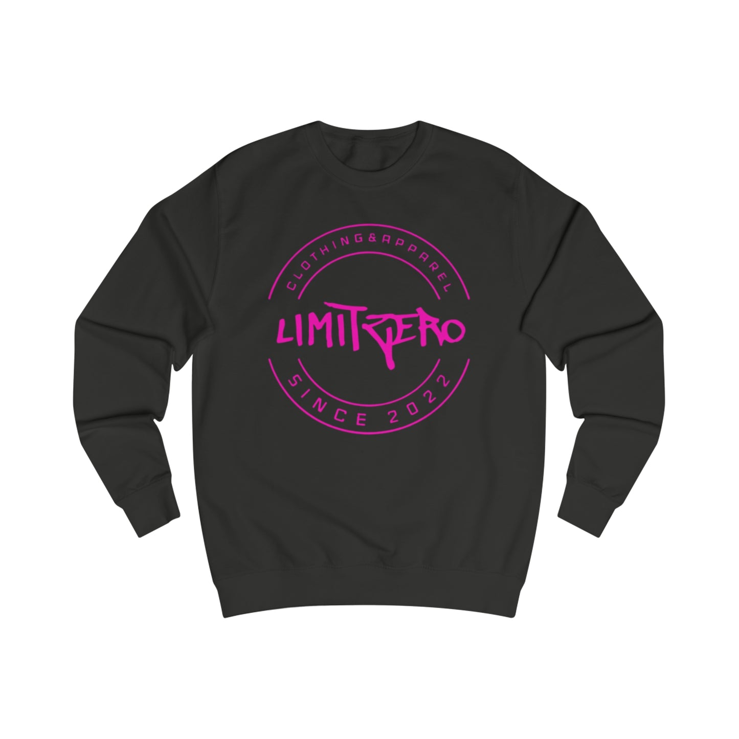 LimitZero Black/Pink Unisex Sweatshirt