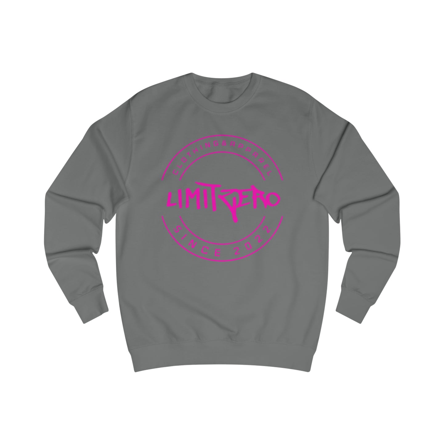 LimitZero Grey/Pink Unisex Sweatshirt