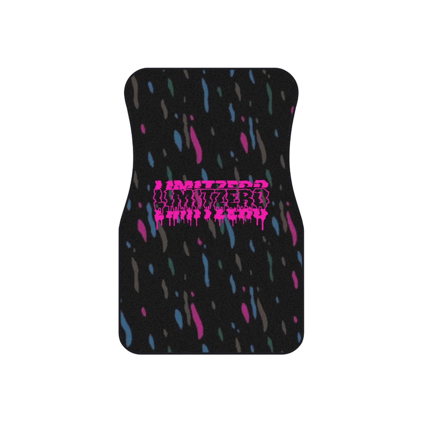 LimitZero Pink Confetti Car Mats (2x Front)