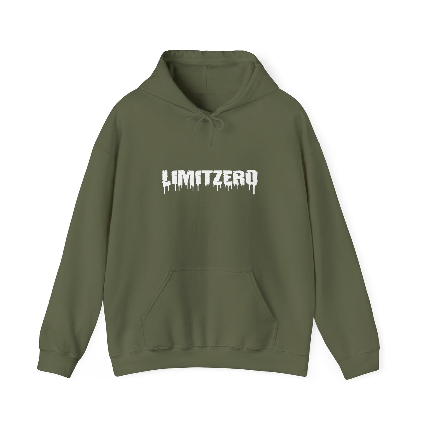 LimitZero Front Curved Drip Logo V2 Unisex Heavy Blend™ Hoodie