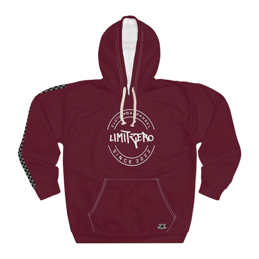 LimitZero Burgundy Unisex Pullover Hoodie