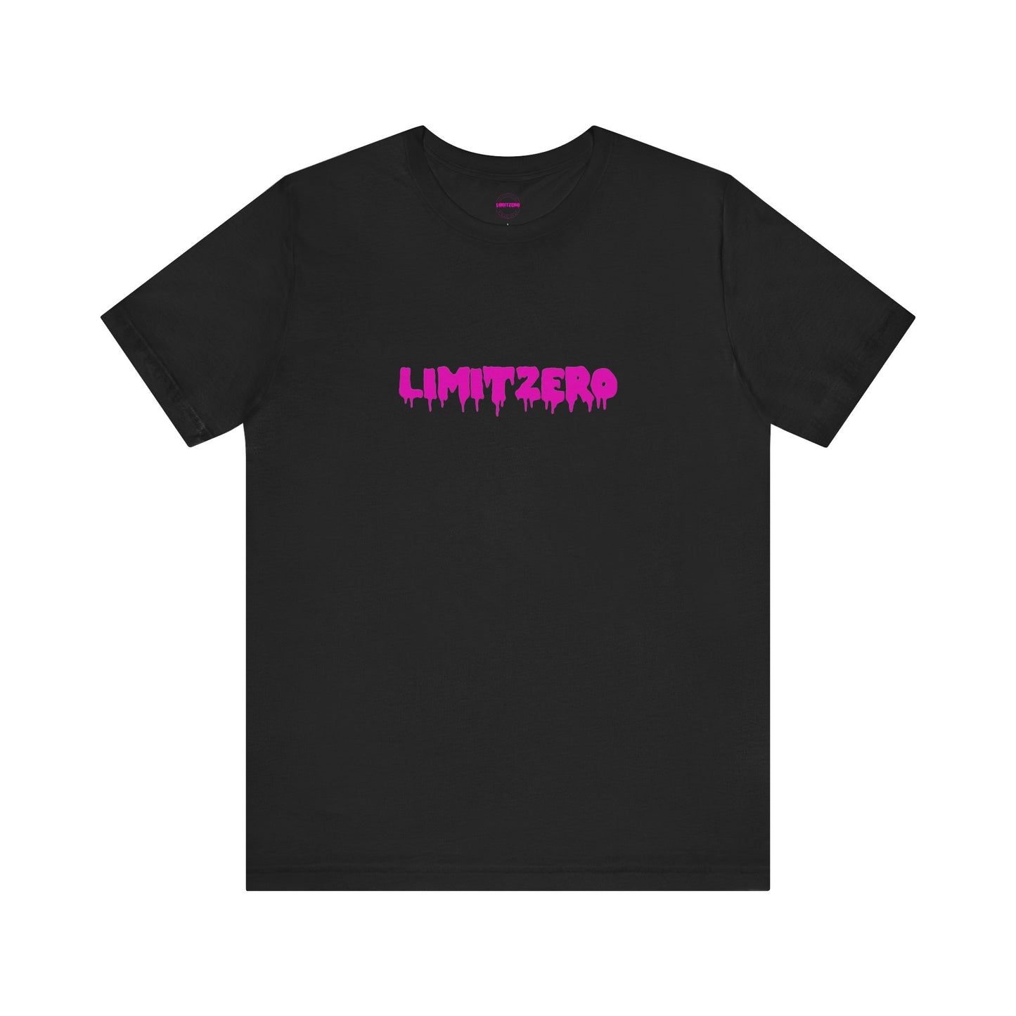 LimitZero Front Pink Drip Logo T