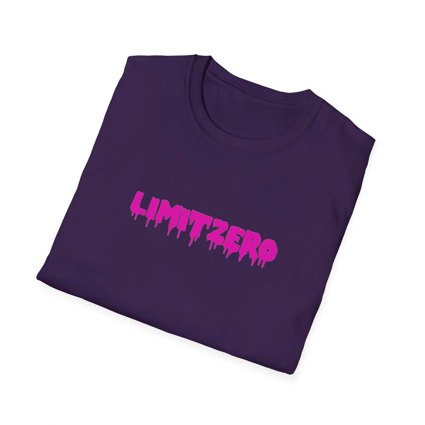 LimitZero Front Pink Drip Logo Tee