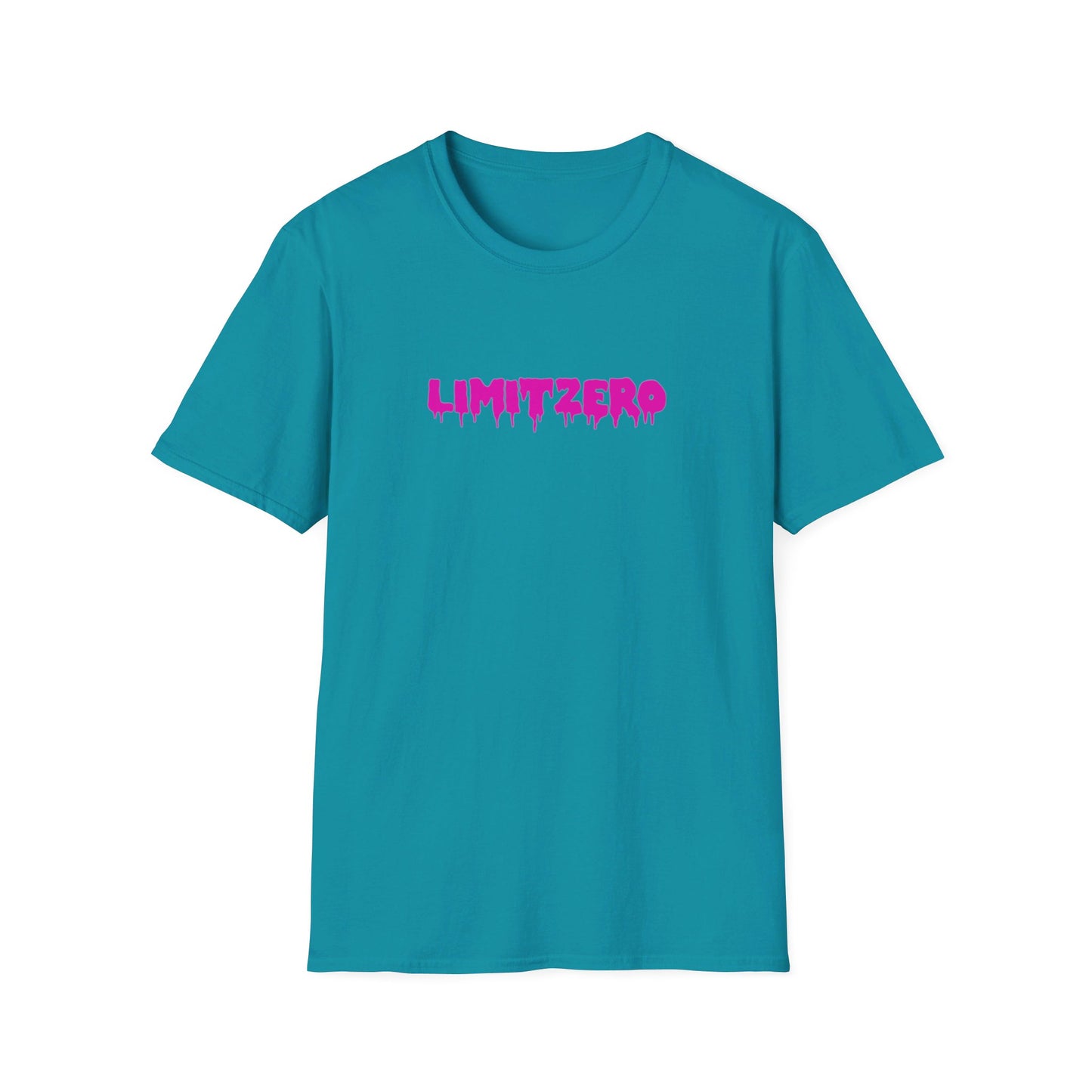 LimitZero Front Pink Drip Logo Tee