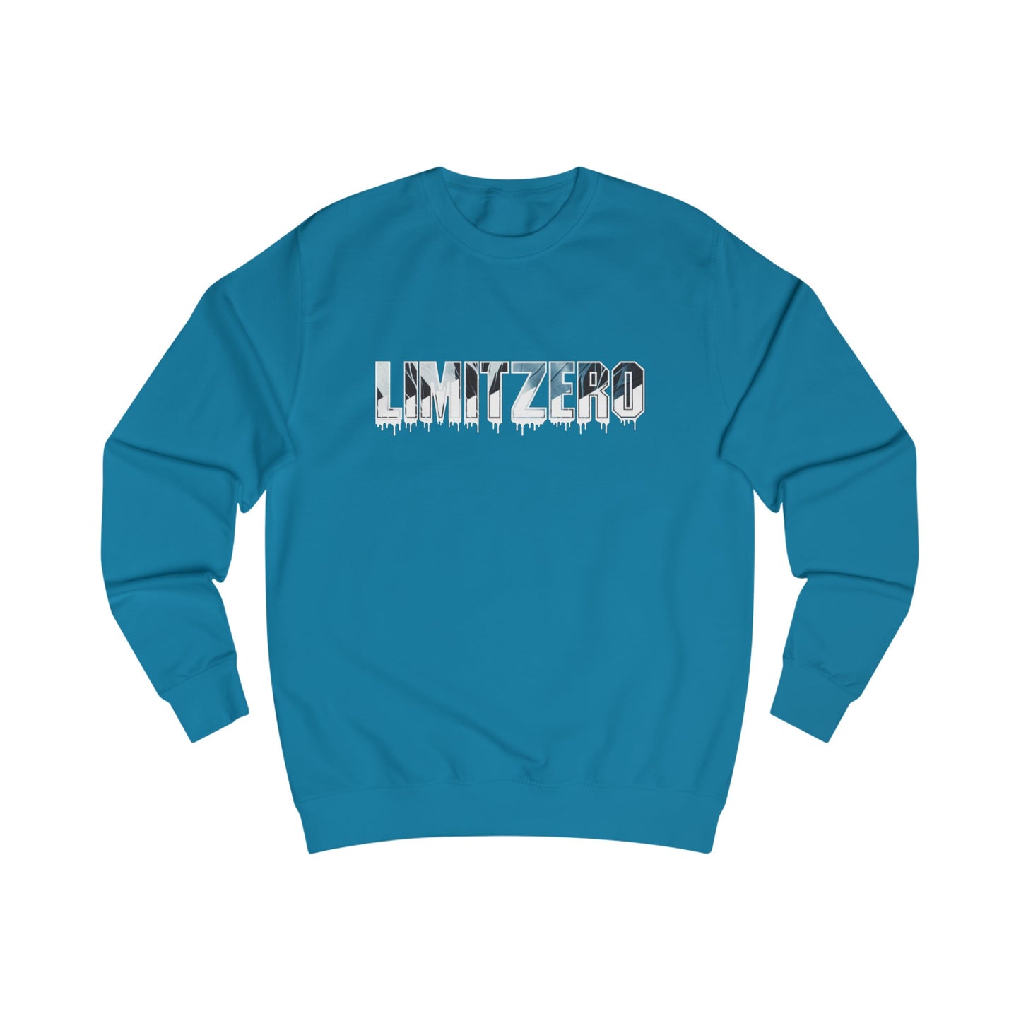 LimitZero Drip-Dye Blue Unisex Sweatshirt