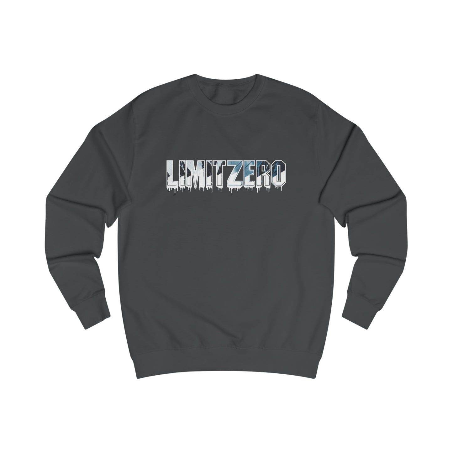 LimitZero Drip-Dye Grey Unisex Sweatshirt