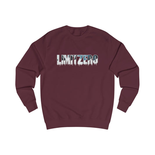 LimitZero Drip-Dye Burgundy Unisex Sweatshirt