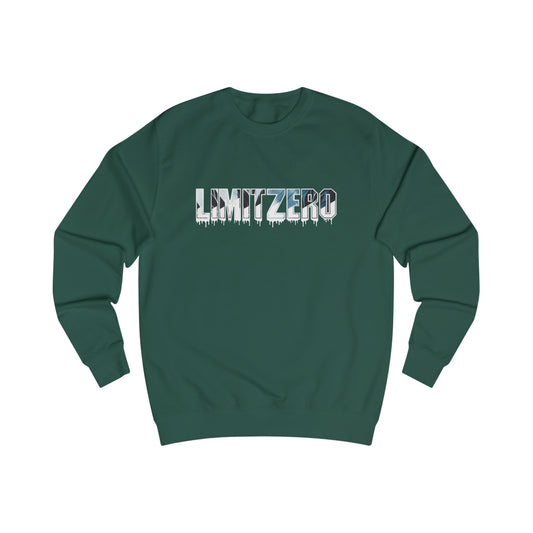 LimitZero Drip-Dye Dark Green Unisex Sweatshirt