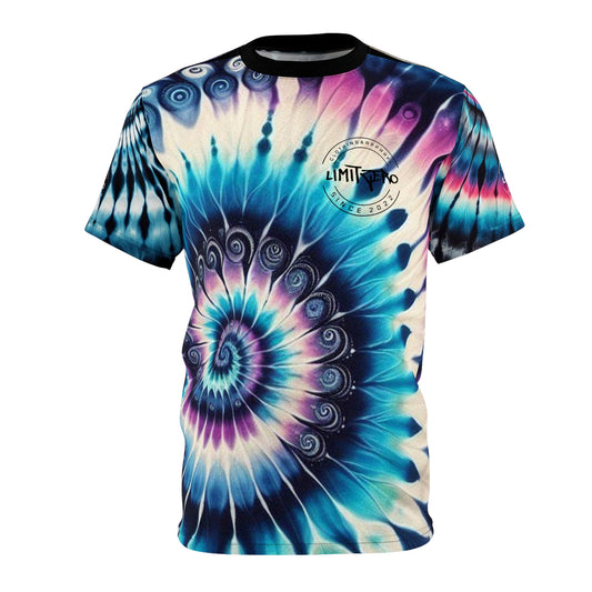 LimitZero LimitedEdition Unisex Tri X-Ray Tie Dye Cut & Sew Tee