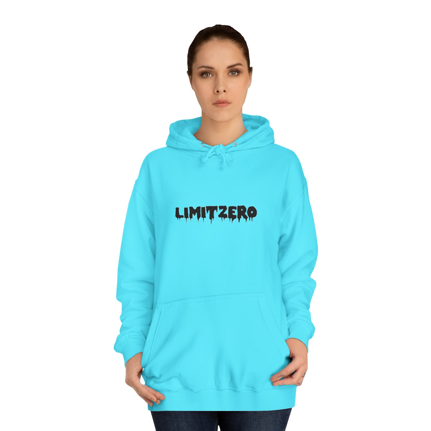 LimitZero Black Drip Logo Hoodie