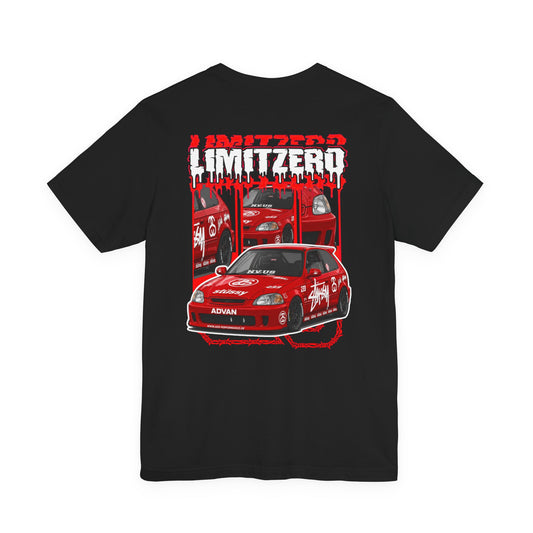 LimitZero Red Stussy Civic Unisex T