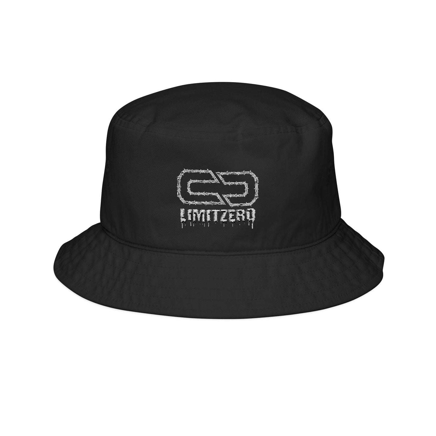 LimitZero Embroidered White Barbed Logo Summer Bucket Hat (SHIPPED FROM US)