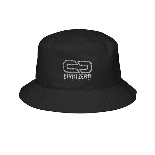 LimitZero Embroidered White Barbed Logo Summer Bucket Hat (SHIPPED FROM US)
