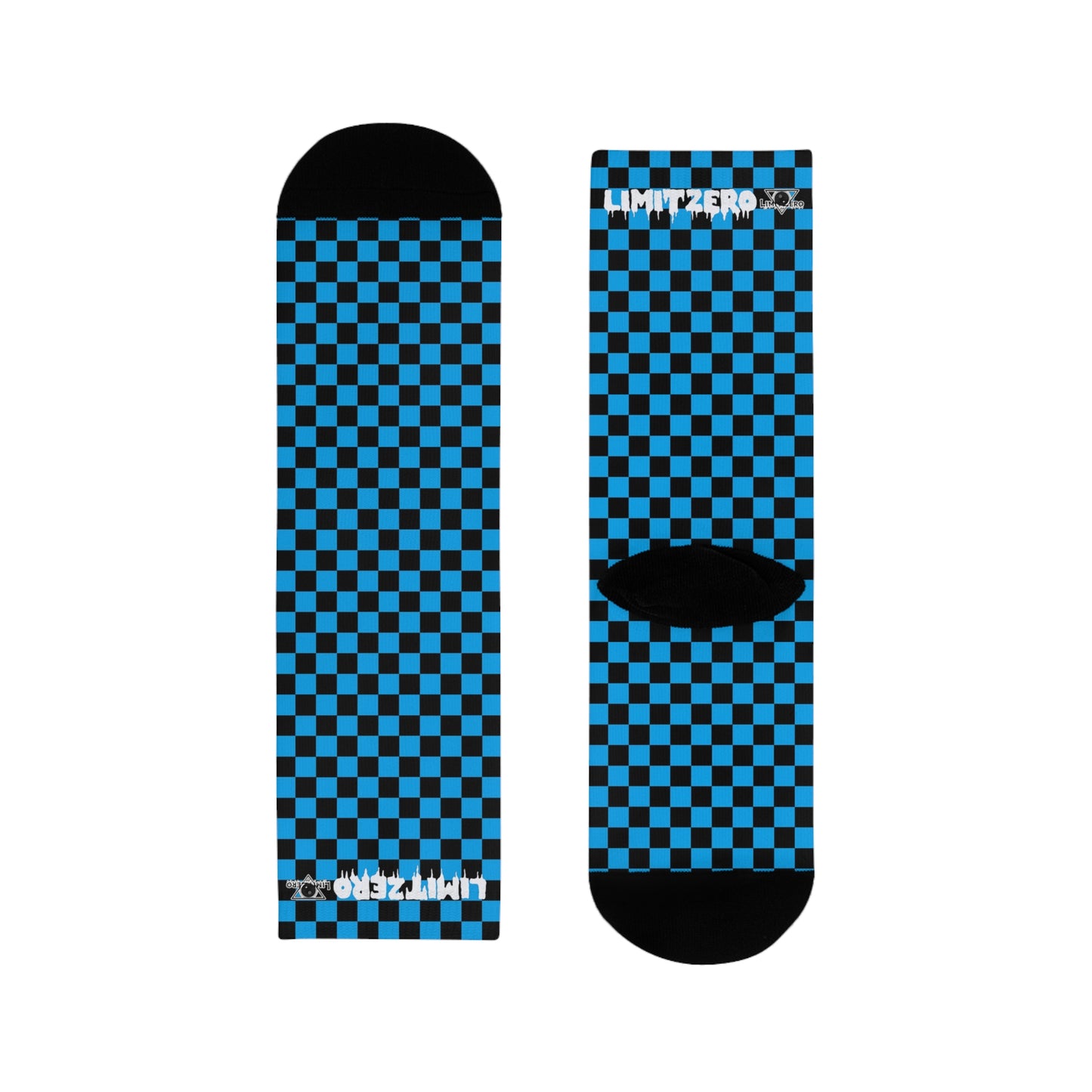 LimitZero Blue Crew Socks (made in EU)