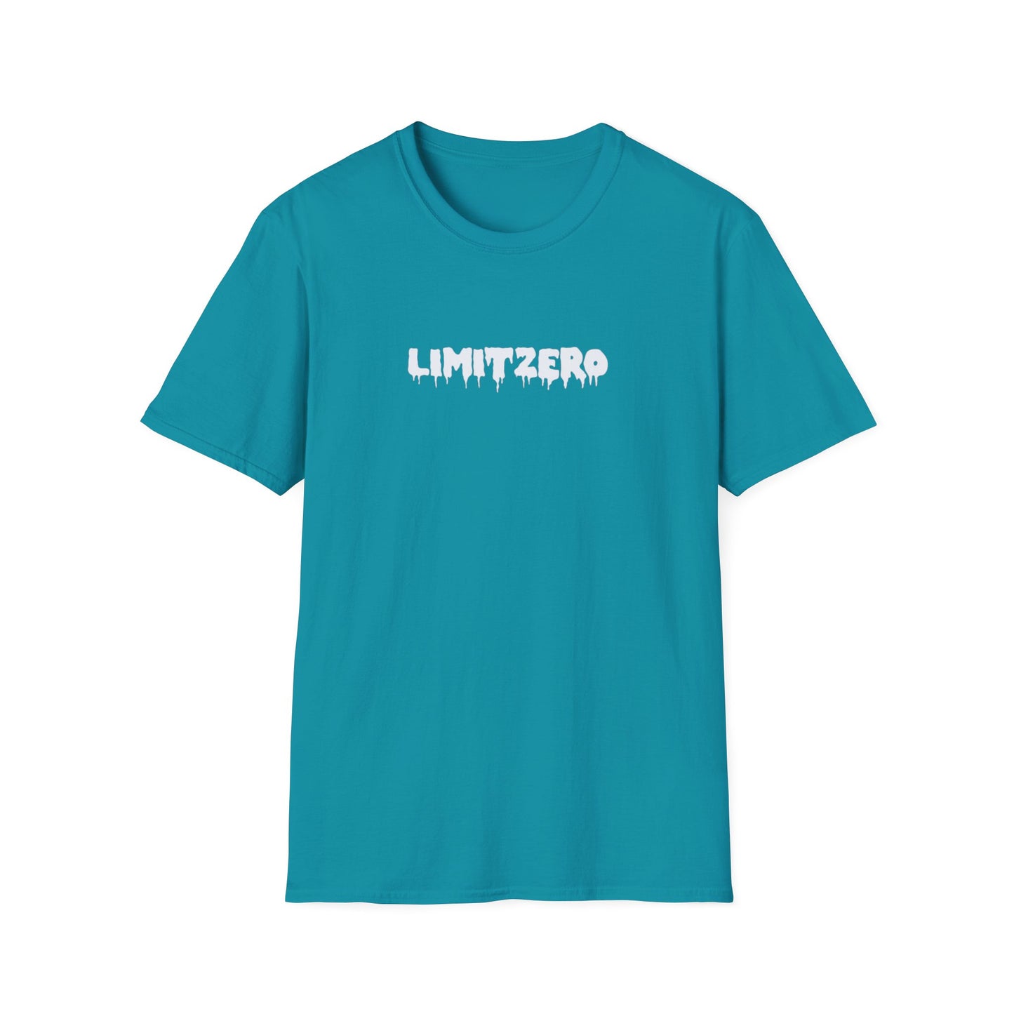 LimitZero Front White Drip Logo Tee