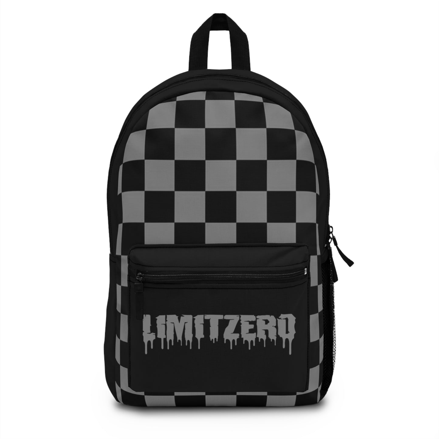 LimitZero Grey New Era Chequered Backpack