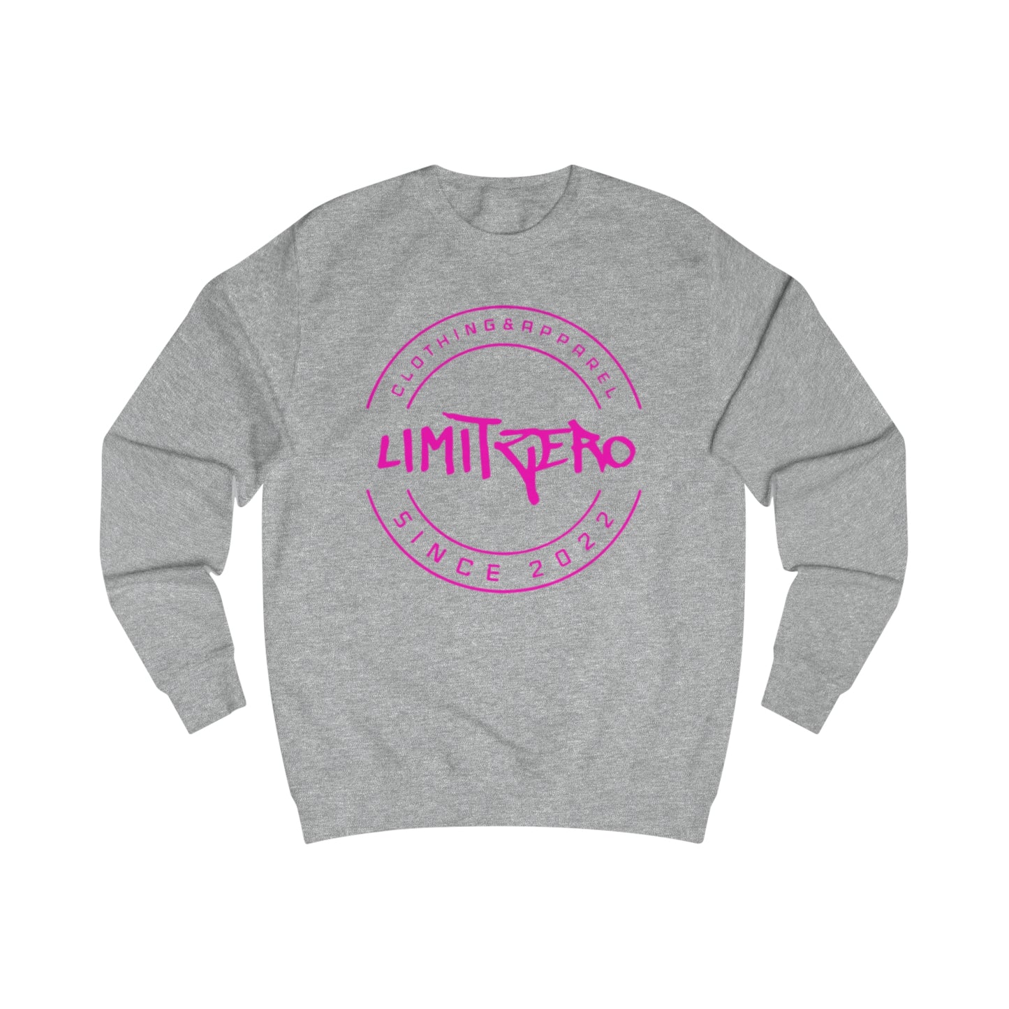 LimitZero Grey/Pink Unisex Sweatshirt